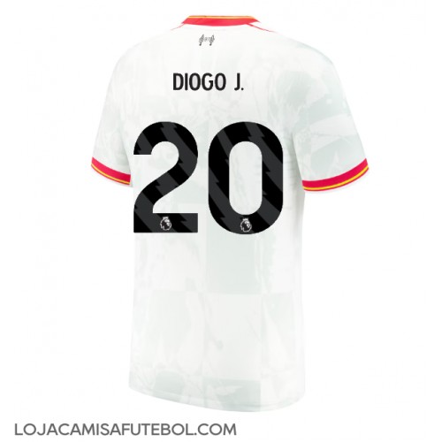 Camisa de Futebol Liverpool Diogo Jota #20 Equipamento Alternativo 2024-25 Manga Curta